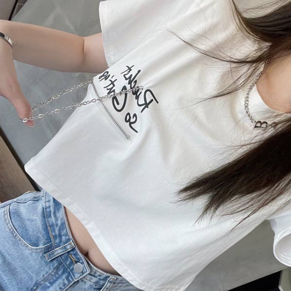 BIGBAN レディース　TシャツＬ 15％OFF BIG BANG SALEクーポン］クロップドTシャツ レディース T