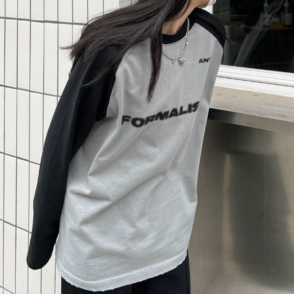 ラグランスリーブ ロンT レディース Tシャツ 韓国 ファッション