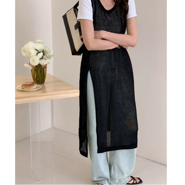 CHICWISH(シックウィッシュ)｜レーシーメッシュ切替ニットドレス Chicwish(シックウィッシュ) ワンピース(レディース) - 海外通販