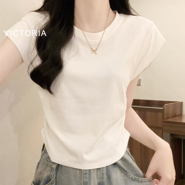 [2BUYまとめ割]Tシャツ 細見え フレンチ...の詳細画像4