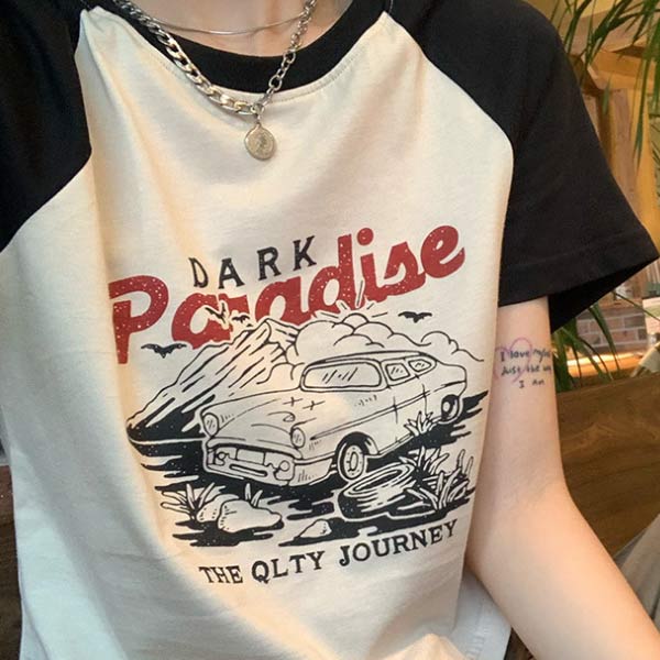 10％OFF 夏の感謝セールクーポン］クロップドTシャツ レディース