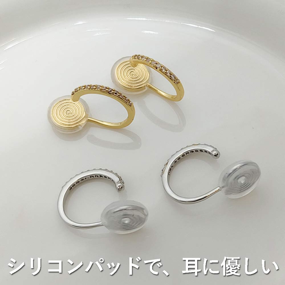 イヤリング 韓国風 痛くない 落ちにくい シリ...の詳細画像1