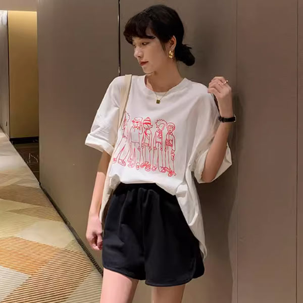 トップス Tシャツ 半袖 レディース 夏 韓国...の詳細画像2
