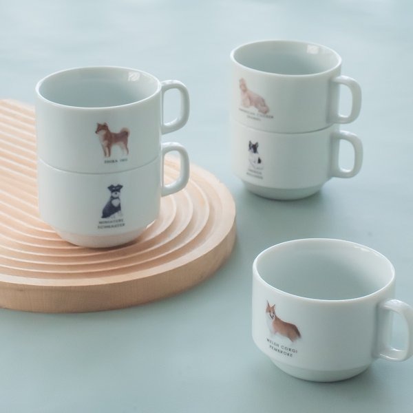 犬マグ オーダーメイド/ドッグマグ(受注生産)/コップ 犬柄 ギフト