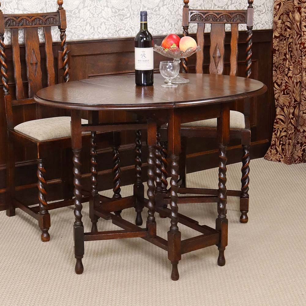 アンティーク 家具 ゲートレッグテーブルテーブル 1930年頃 英国製 548A ゲートレッグテーブル 英国 アンティーク オーク材 1930年代 イギリス