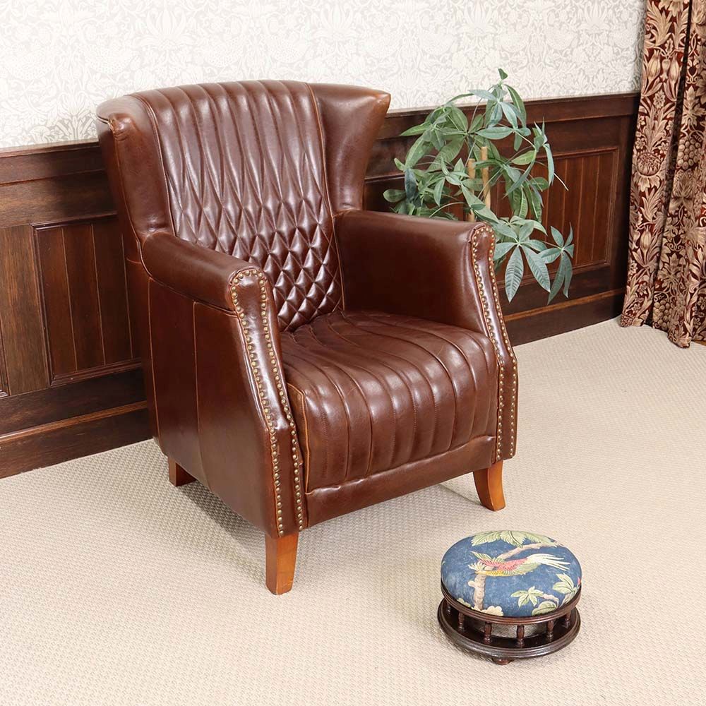 フットスツール 英国 アンティーク 1930年代 イギリス VC113