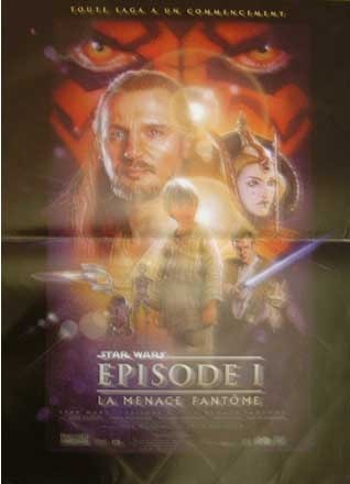 スターウォーズ　エピソード1 ファントムメナス「影」ポスター　90cm×64cm スターウォーズ エピソード1 ファントムメナス「影」ポスター