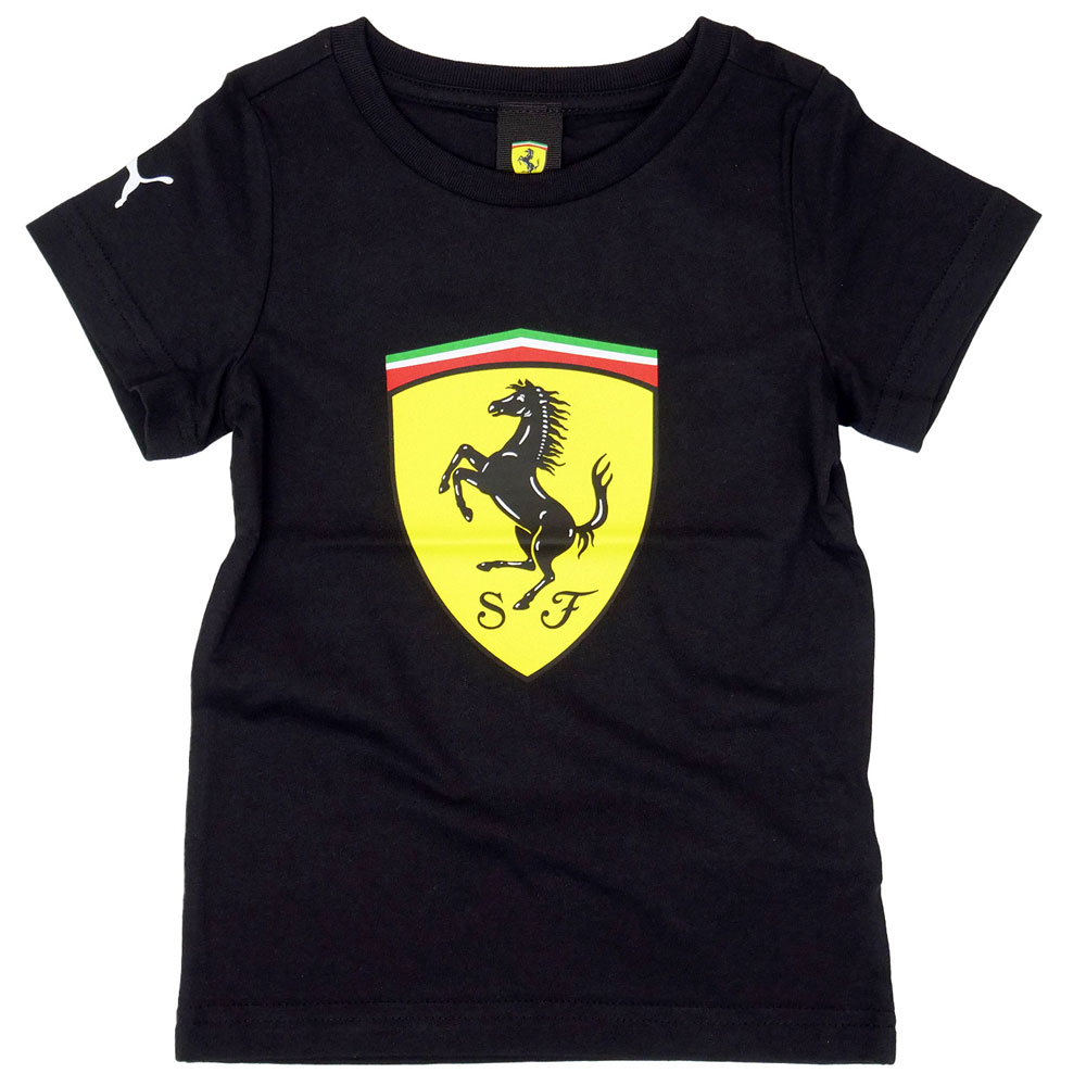 Ferrari（フェラーリ） PUMA FW キッズ ラージ シールドTee ブラック