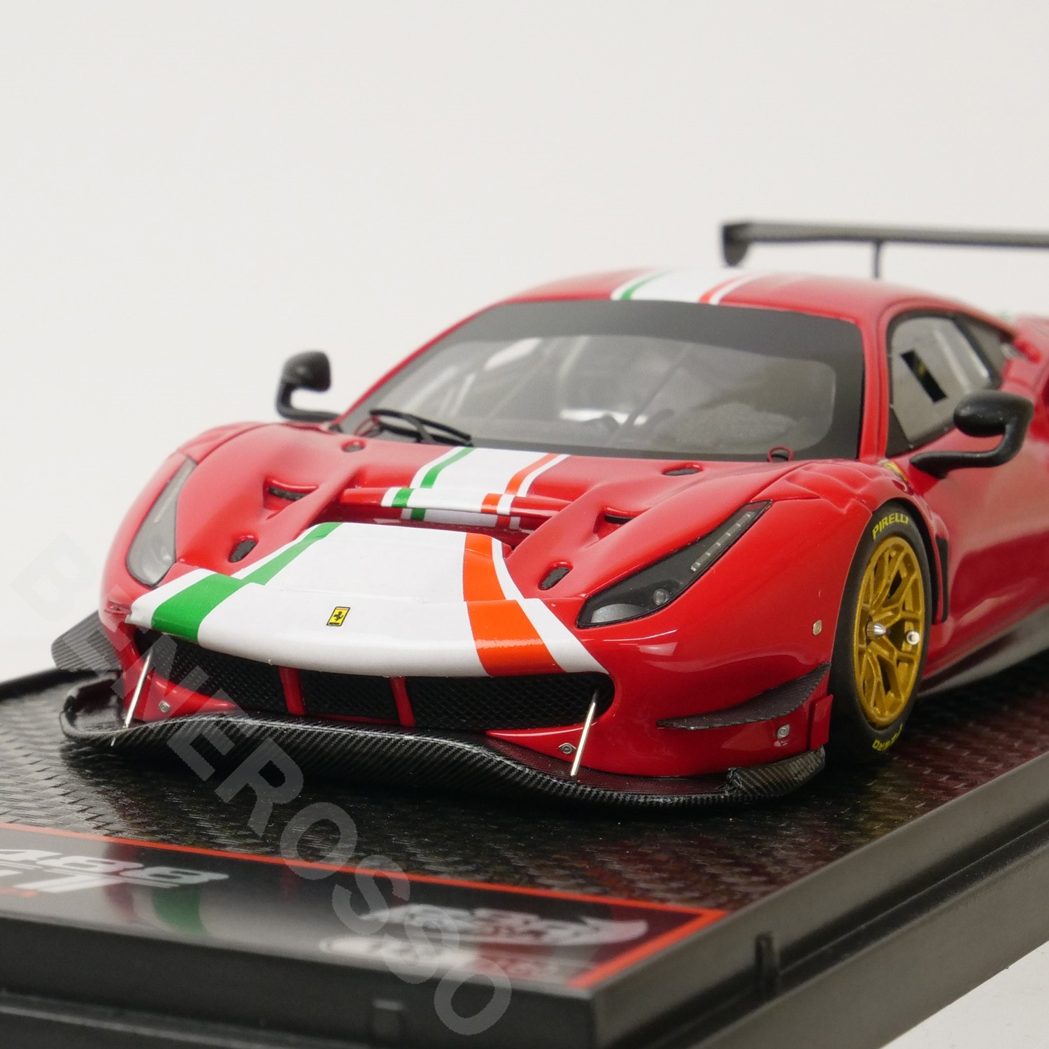 BBR MODELS 1/43スケール フェラーリ 488 GT モディフィカータ ロッソコルサ BBRC255Bの画像