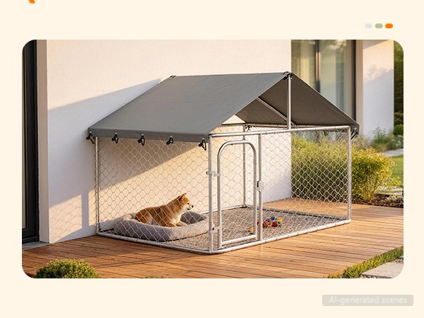vidaXL 屋外用犬小屋 屋根付き 200x200x150cm : vidaXL - 通販 - Yahoo