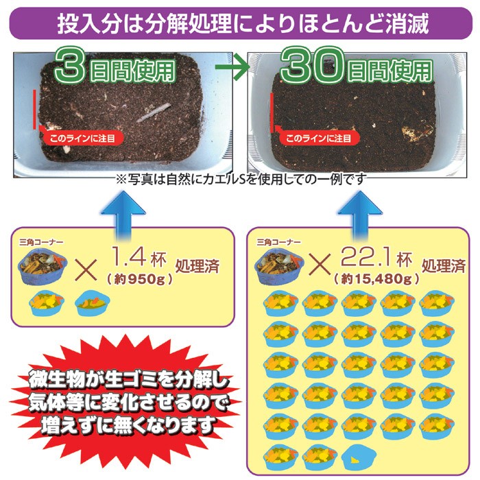 家庭用生ごみ処理機 自然にカエルＳ 基本セット SKS-101型