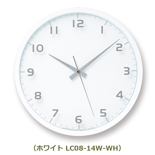 壁掛け時計 掛け時計 電波時計 時計 壁付け おしゃれ タカタレムノス ナインクロック レムノス時計 アナログ時計 アナログ Lemnos シンプル nine clock LC08-14W｜viewgarden｜02
