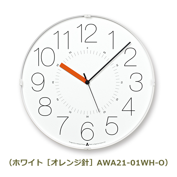 壁掛け時計 掛け時計 時計 壁掛け おしゃれ タカタレムノス カラ CARA レムノス アナログ時計 アナログ Lemnos 日本製 デザイン時計 シンプル AWA21-01｜viewgarden｜02