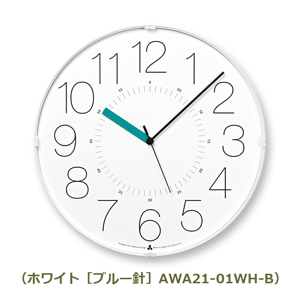 壁掛け時計 掛け時計 時計 壁掛け おしゃれ タカタレムノス カラ CARA レムノス アナログ時計 アナログ Lemnos 日本製 デザイン時計 シンプル AWA21-01｜viewgarden｜03
