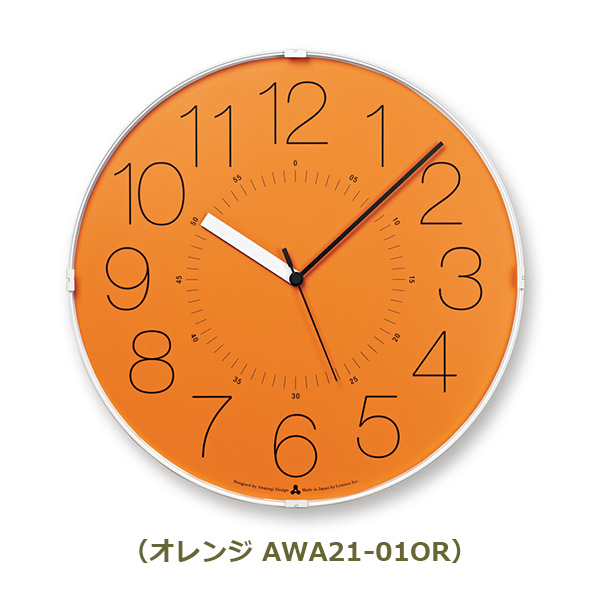 壁掛け時計 掛け時計 時計 壁掛け おしゃれ タカタレムノス カラ CARA レムノス アナログ時計 アナログ Lemnos 日本製 デザイン時計 シンプル AWA21-01｜viewgarden｜04