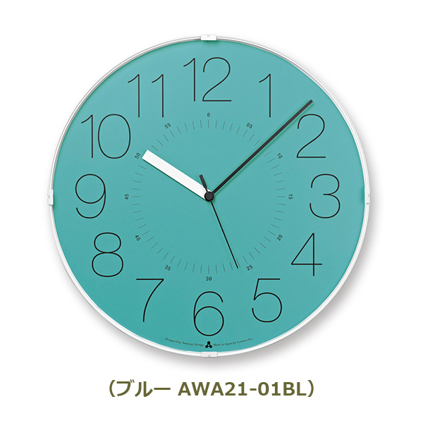 壁掛け時計 掛け時計 時計 壁掛け おしゃれ タカタレムノス カラ CARA レムノス アナログ時計 アナログ Lemnos 日本製 デザイン時計 シンプル AWA21-01｜viewgarden｜05