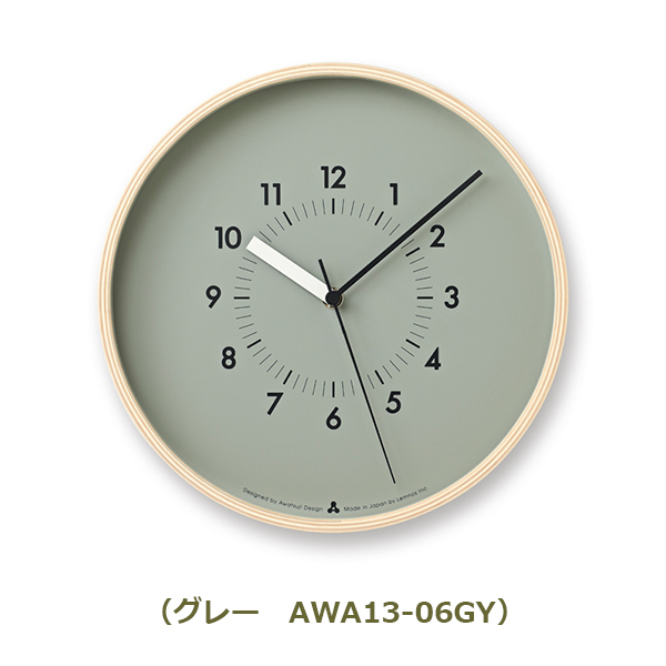 壁掛け時計 掛け時計 時計 壁掛け おしゃれ タカタレムノス ソソ SOSO レムノス アナログ時計 アナログ Lemnos シンプル 日本製 デザイン時計 木製 AWA13-06｜viewgarden｜03