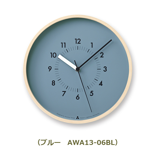壁掛け時計 掛け時計 時計 壁掛け おしゃれ タカタレムノス ソソ SOSO レムノス アナログ時計 アナログ Lemnos シンプル 日本製 デザイン時計 木製 AWA13-06｜viewgarden｜05