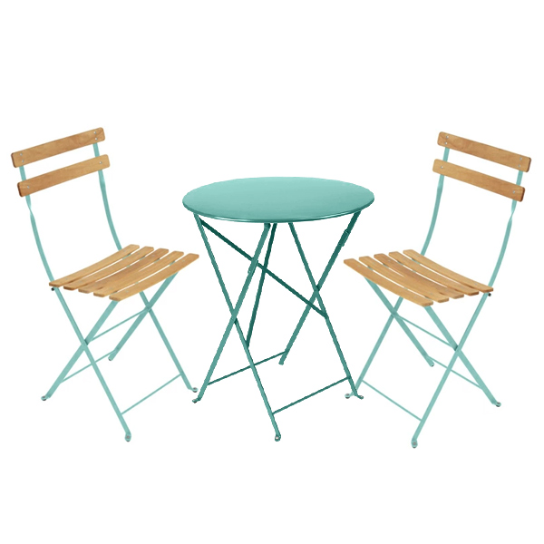 フェルモブ ビストロ テーブル チェア 2脚 セット ラウンド 60 庭