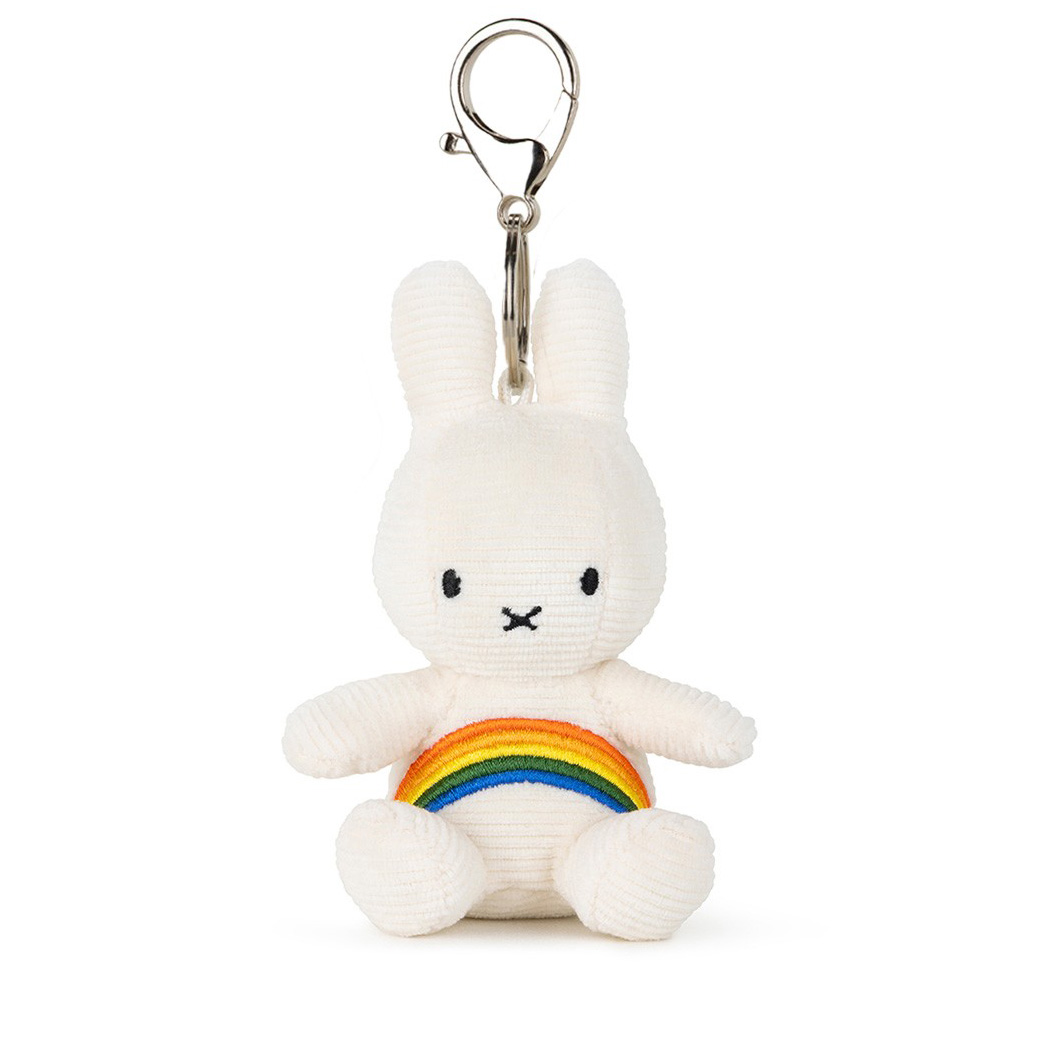 Miffy（ミッフィー） ぬいぐるみ キーホルダー 10cm 虹 レインボー