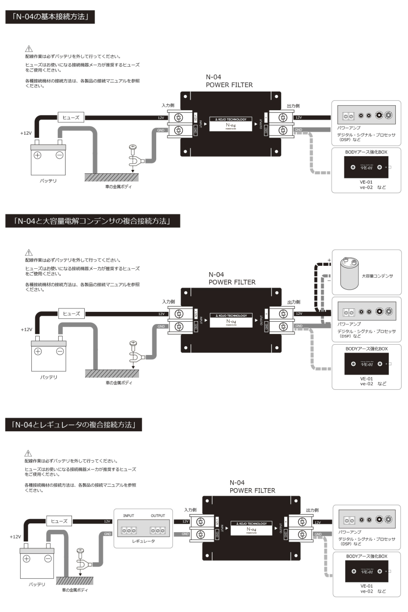 KOJO TECHNOLOGY/光城精工】 高周波ノイズリダクション特化型 カー