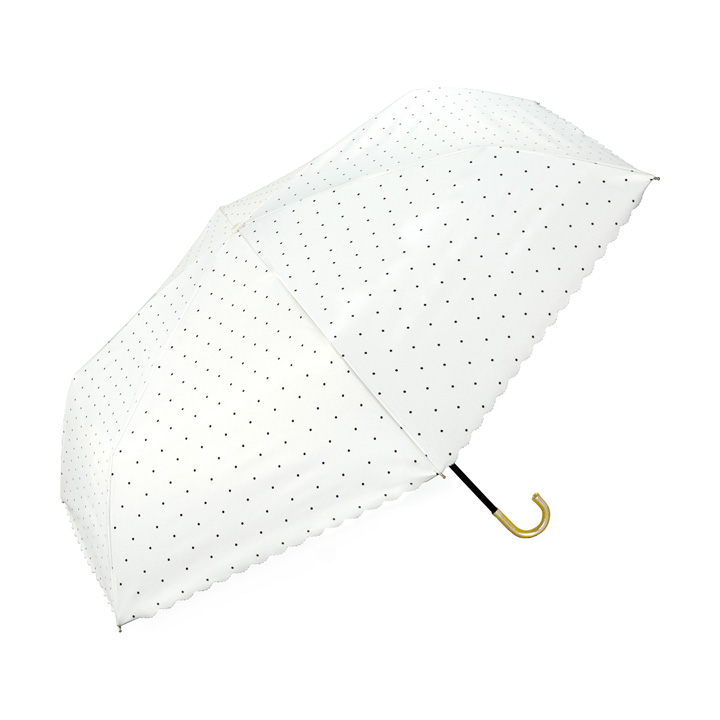 Wpc 日傘 折りたたみ傘 レディース 完全遮光 UPF50+ 遮熱 UVカット100% 遮光ドット...