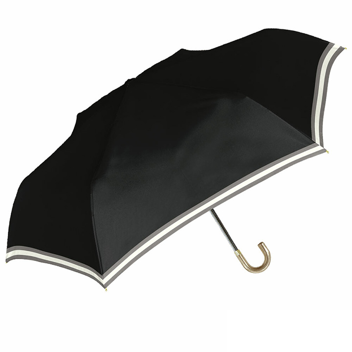 Pretty Green Tonal Umbrella 折りたたみ傘 ブラック NaturalBasic NATURAL BASIC 日傘 折りたたみ傘 遮光遮熱