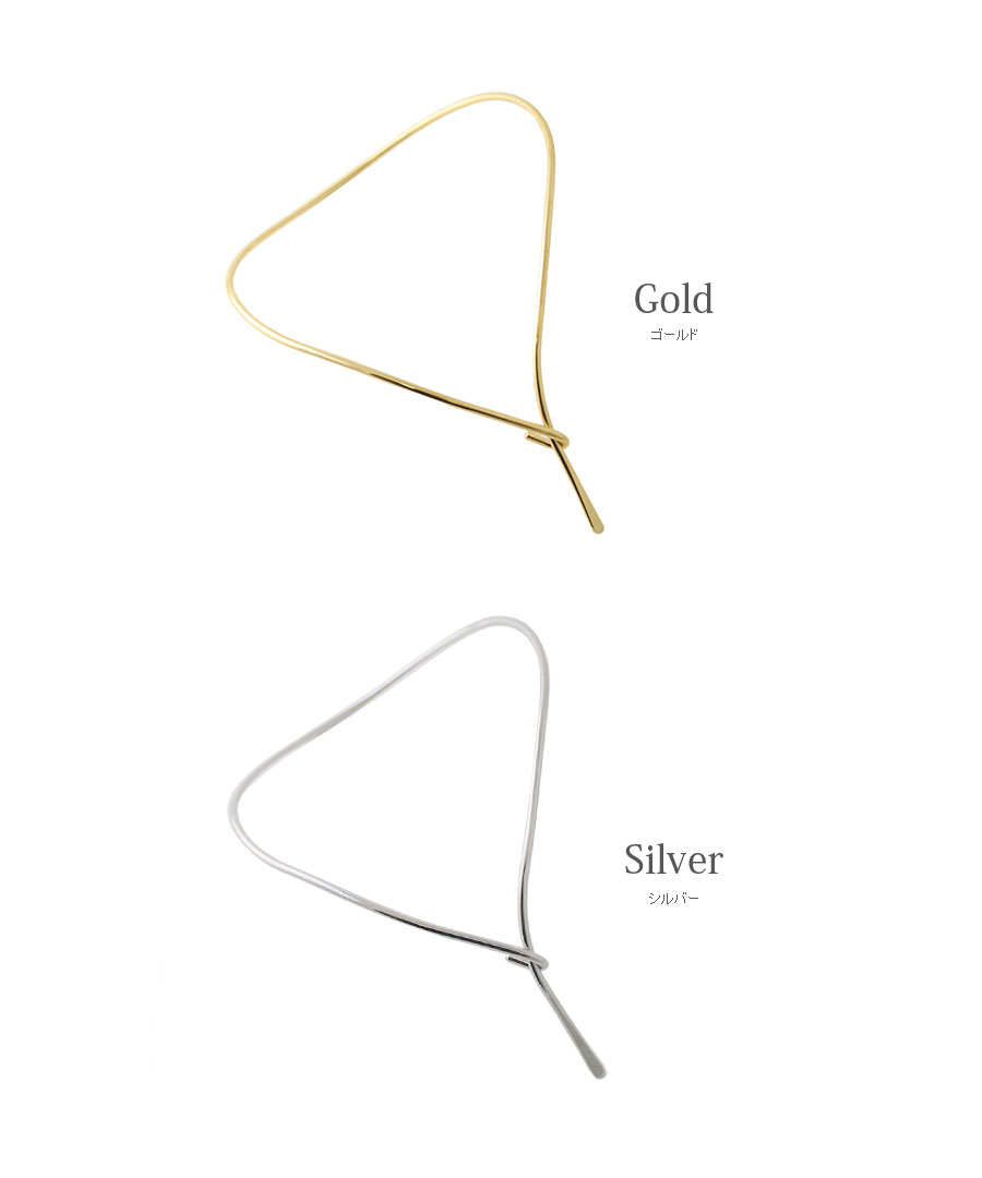 Y字メタルネックカフ