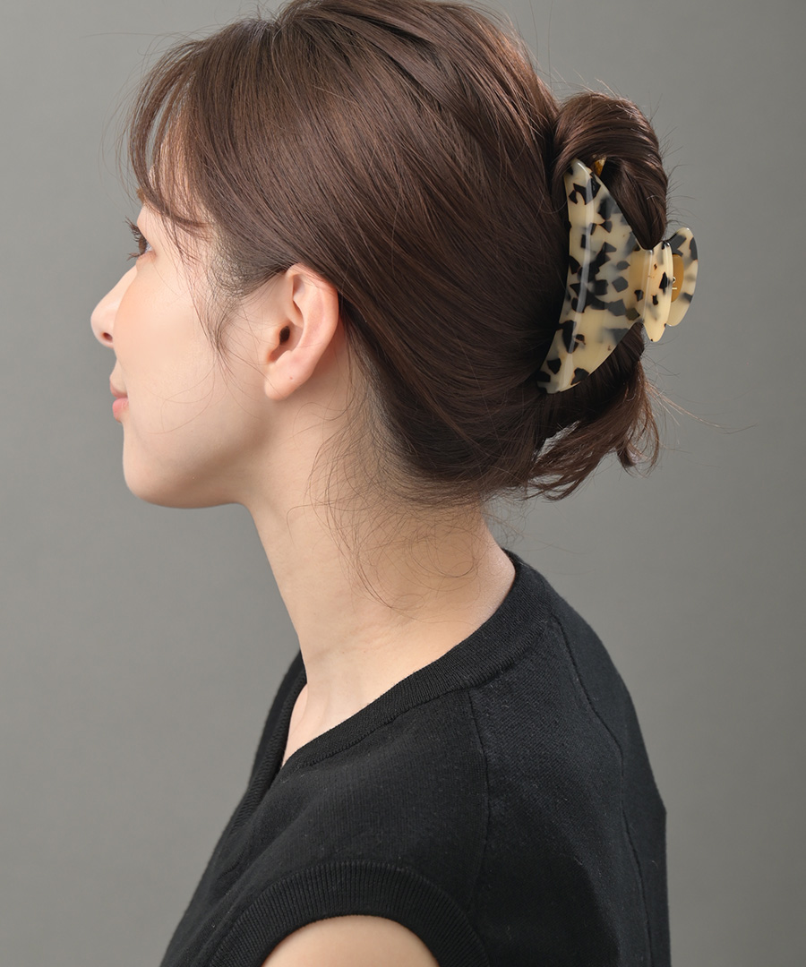 べっ甲風バンスクリップL