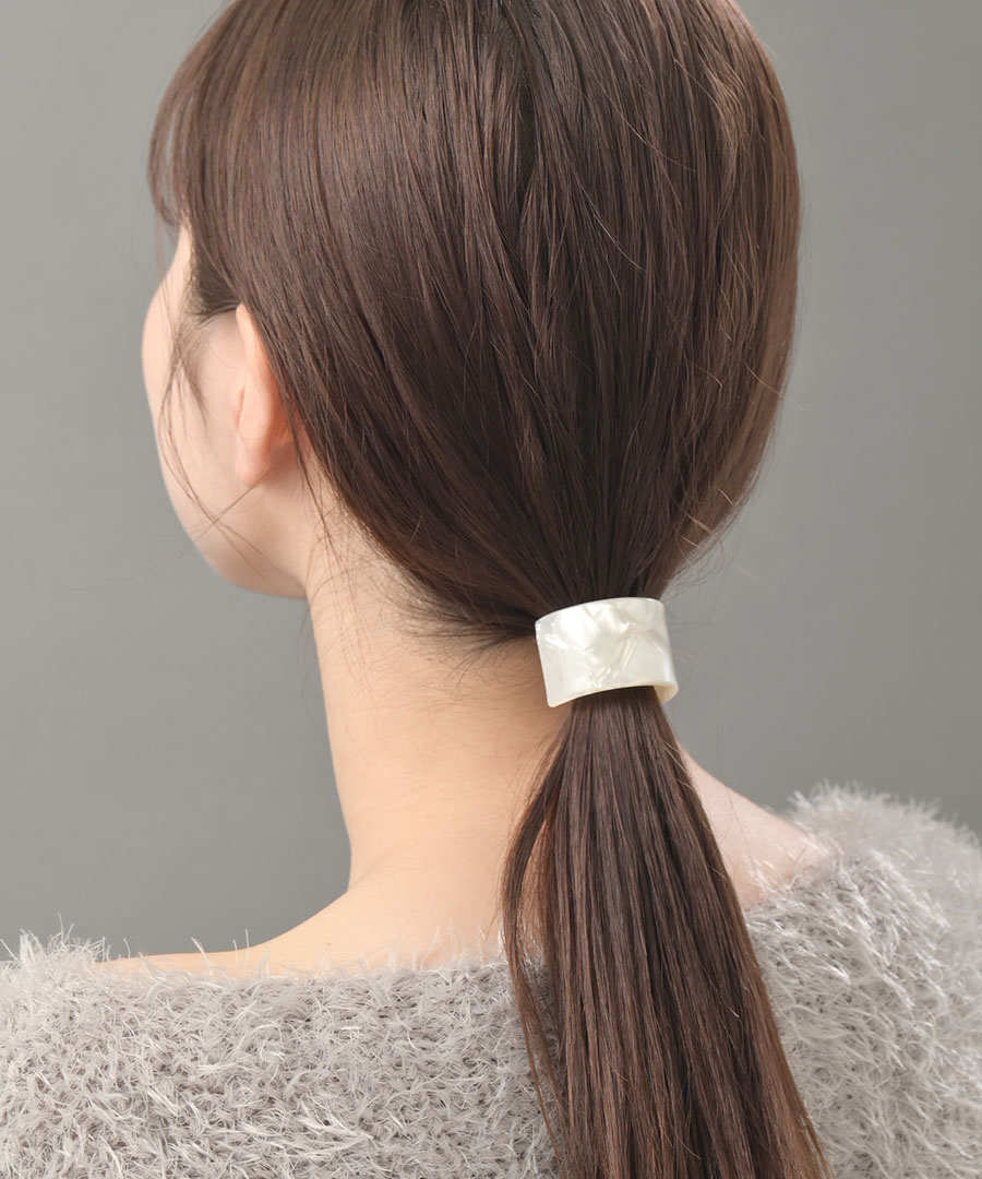 カーブプレート ヘアゴム ヘアカフ