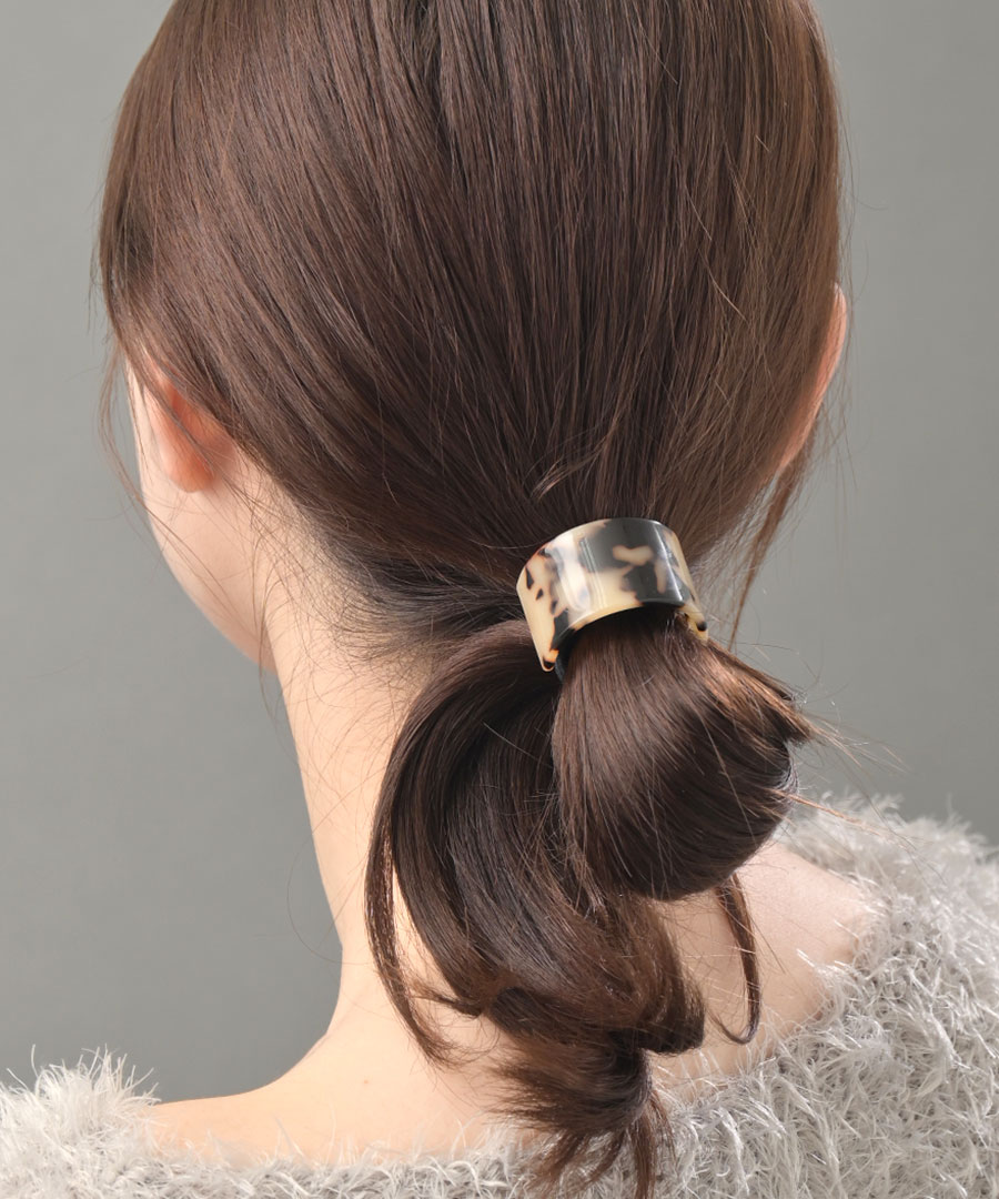 カーブプレート ヘアゴム ヘアカフ