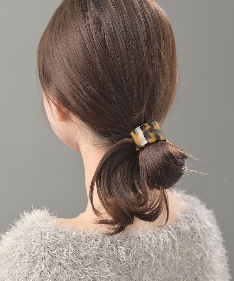 カーブプレート ヘアゴム ヘアカフ