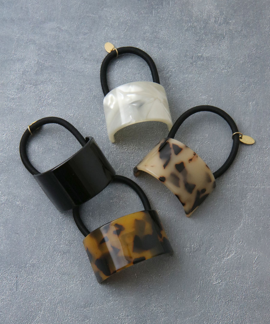 カーブプレート ヘアゴム ヘアカフ