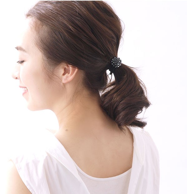 ヴァンテーヌ ヘアゴム ポニーフック ビジュー ラウンド (S