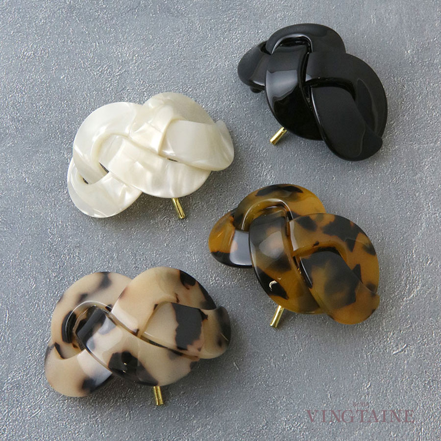 ポニーフック ヘアゴム ヘアカフ べっ甲風