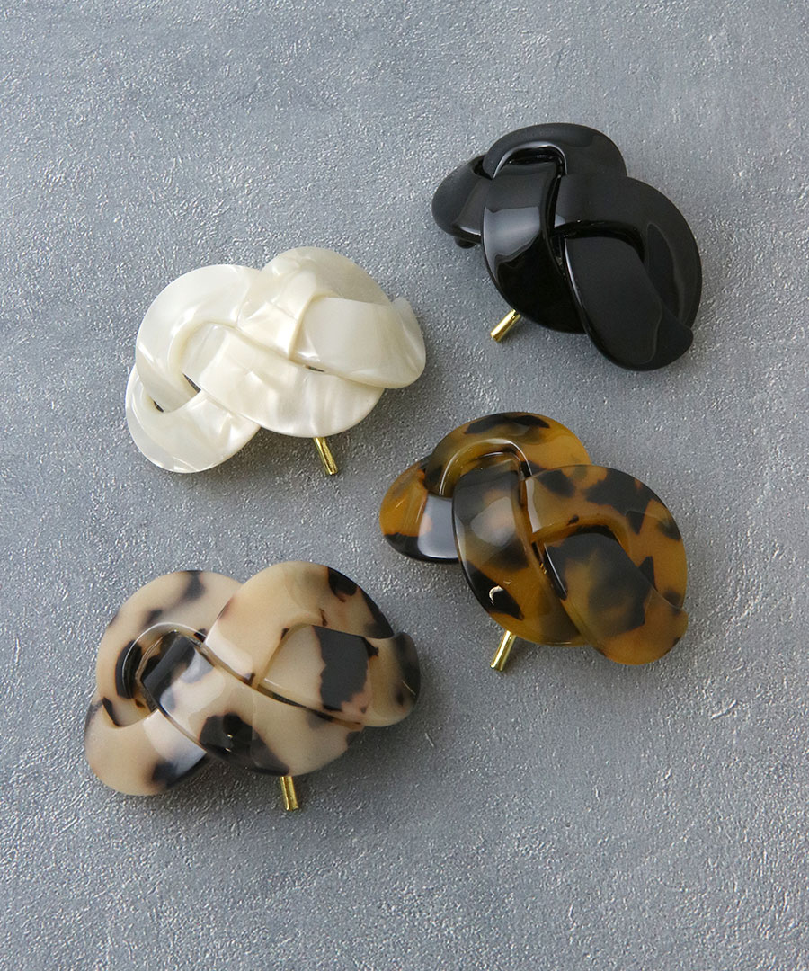 ポニーフック ヘアゴム ヘアカフ べっ甲風