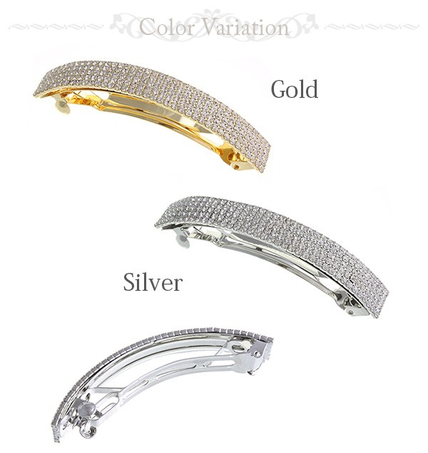 ヴァンテーヌ バレッタ ヘアクリップ ヘアアクセサリー 5連 ライン