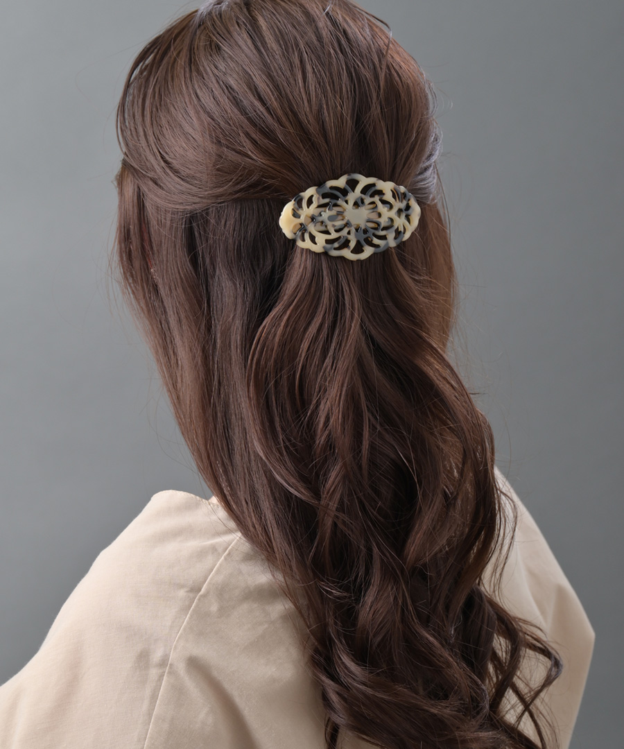 べっ甲風透かし模様バレッタ H7048 | ヘアアクセサリー,バレッタ