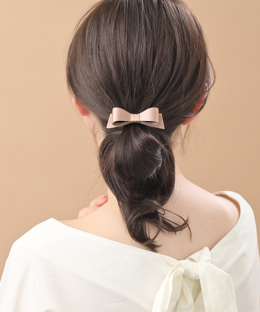 グログランリボンヘアカフ