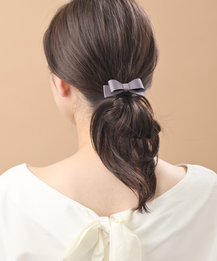 グログランリボンヘアカフ
