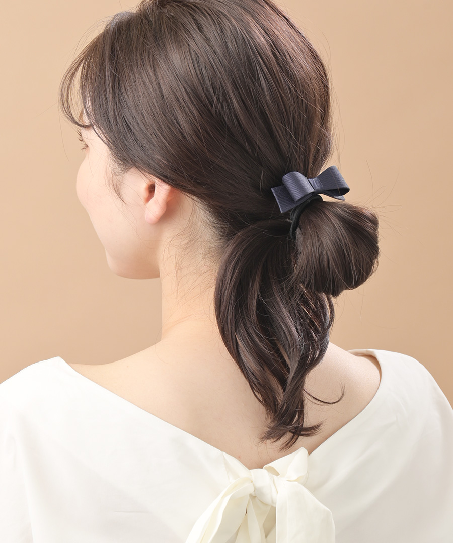 グログランリボンヘアカフ