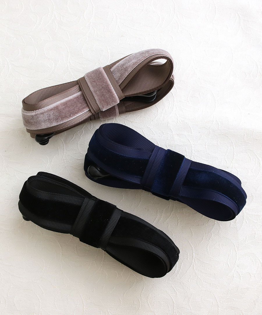 バナナクリップ ベロア グログラン