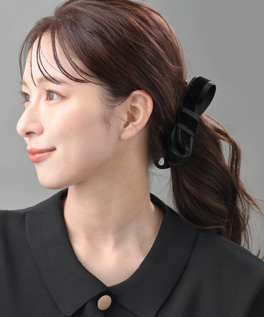 バナナクリップ ベロア グログラン