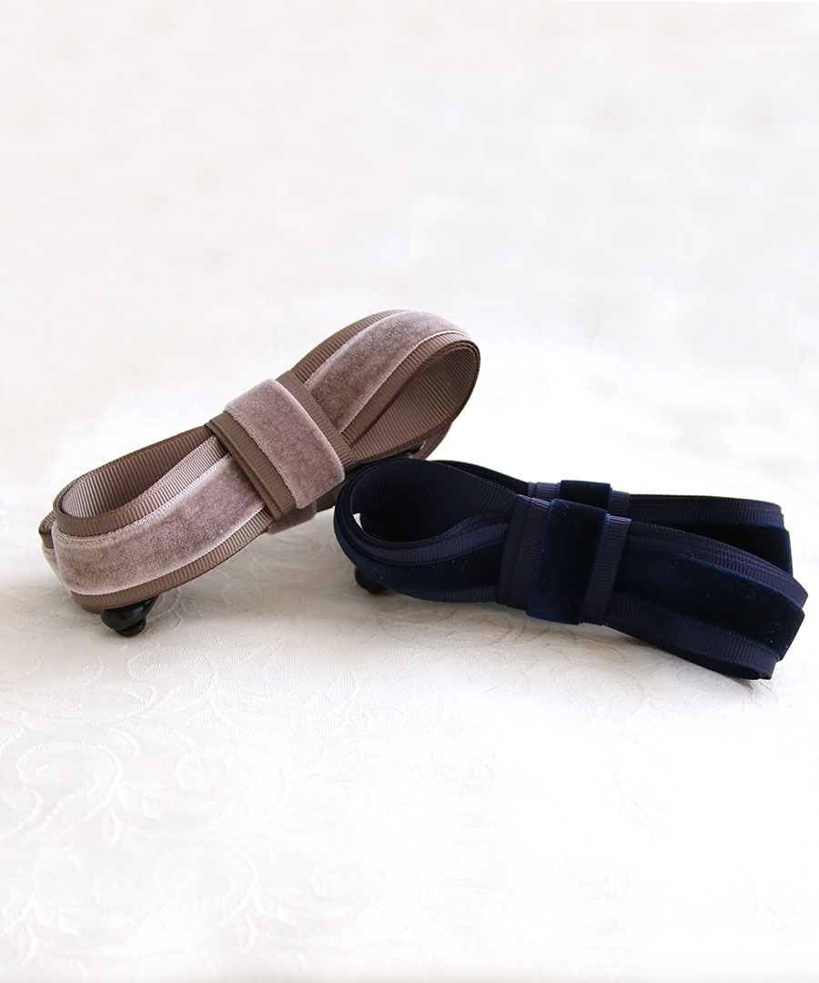 バナナクリップ ベロア グログラン