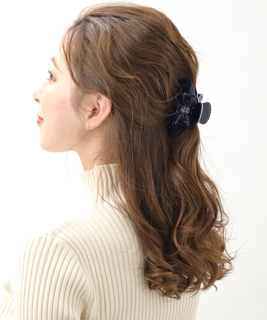 エナメル リボン バンスクリップ