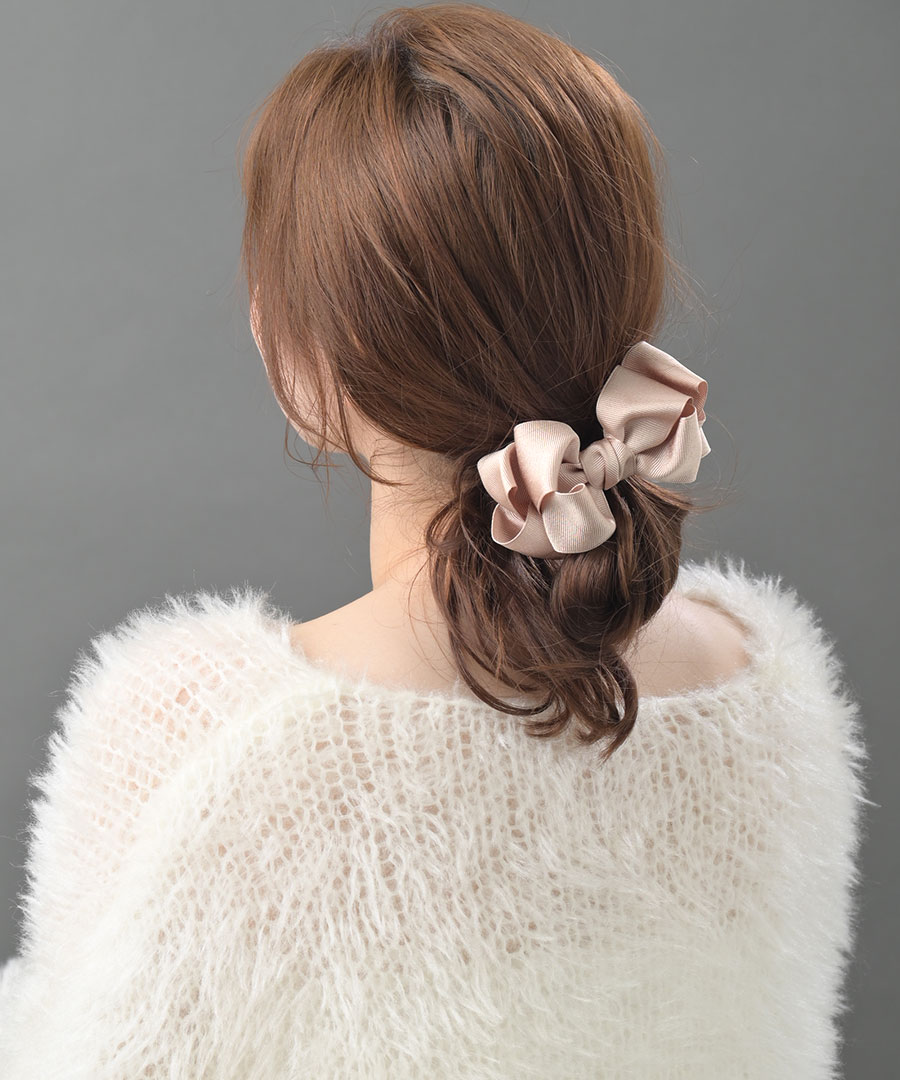 ボリュームリボンバレッタ