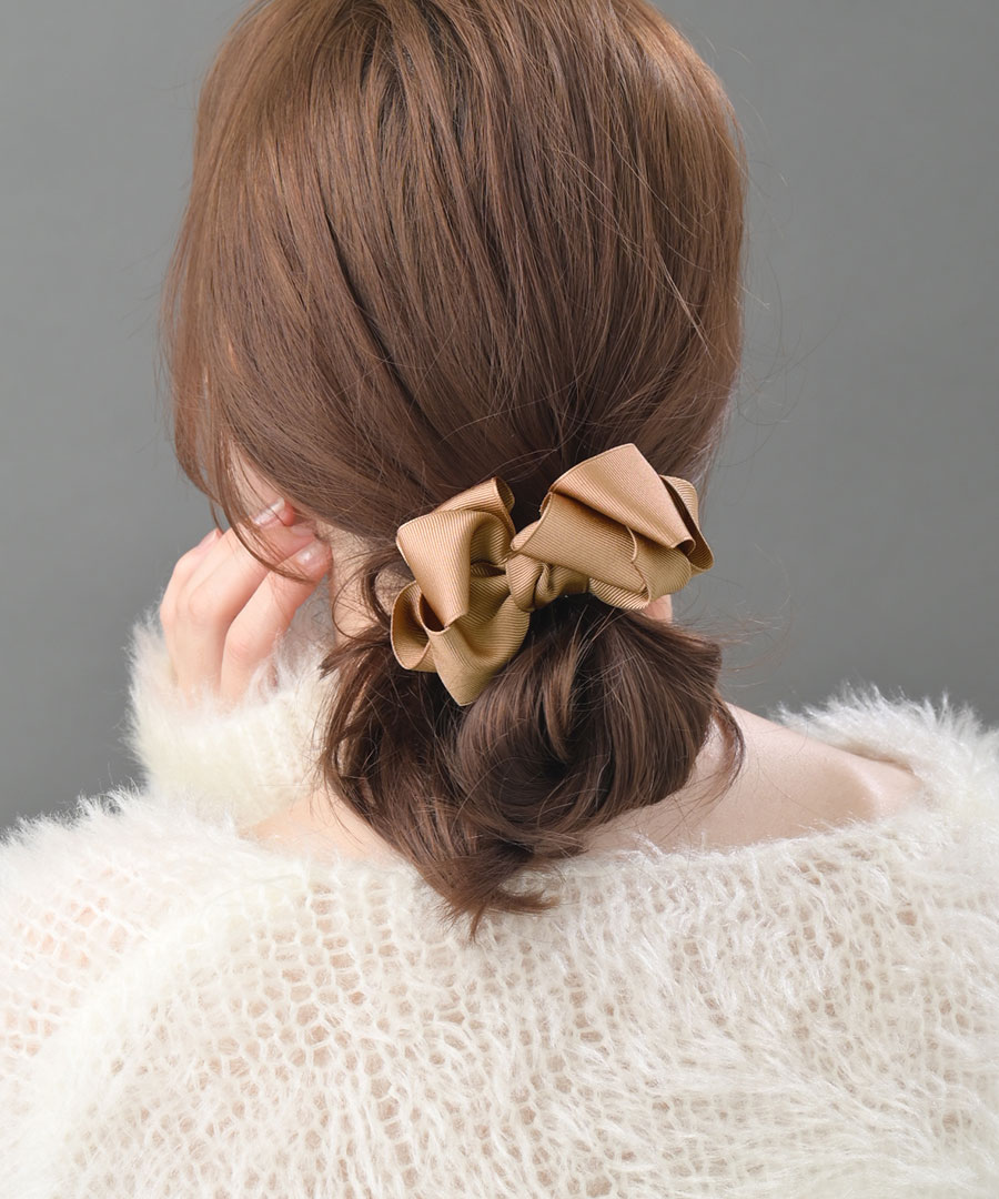 ボリュームリボンバレッタ