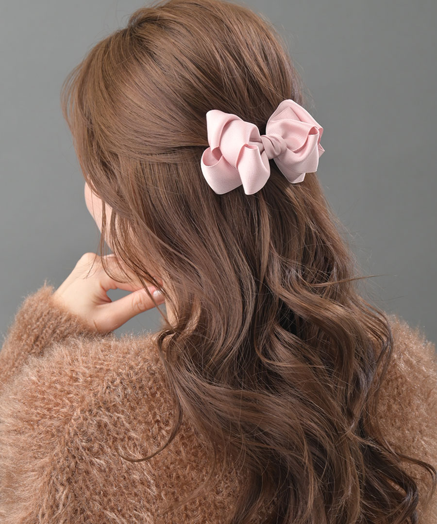 ボリュームリボンバレッタ