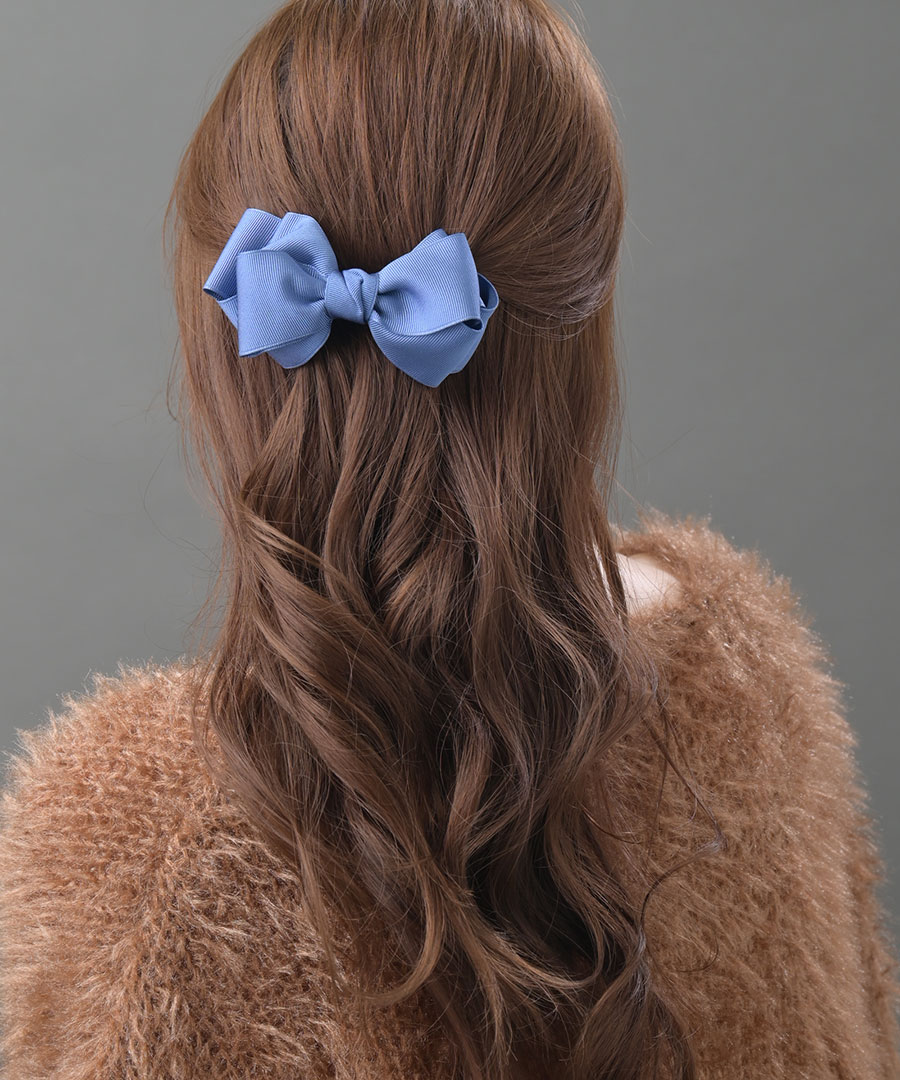 ボリュームリボンバレッタ