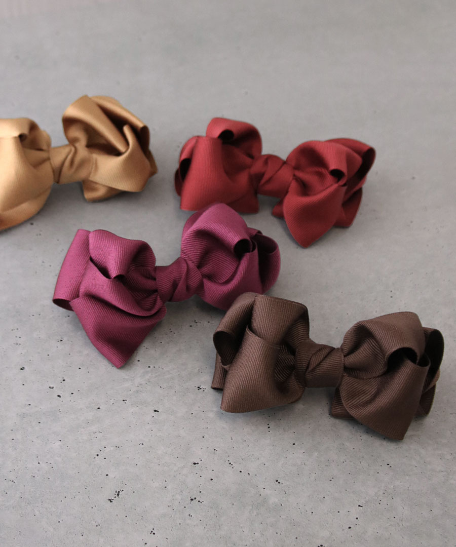 ボリュームリボンバレッタ